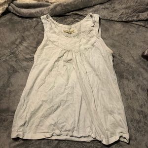White tank top with lace